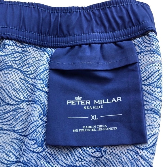 Peter Millar Mens Seaside Ocean Traffic Swim Trunks Size XL - Picture 12 of 15